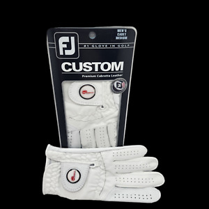 NEW FJ Footjoy Golf Gloves Custom Men/Women Select Size Left Leather Ball Marker