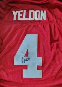 TJ YELDON ALABAMA CRIMSON TIDE SIGNED NIKE SIZE 50 JERSEY W/COA - Picture 1 of 5