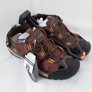 Größe 8 Herren Frogg Toggs Brown River verstellbar wasserdicht geschlossene Zehe Sandalen - Bild 1 von 8