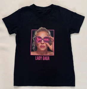 Lady Gaga Joanne Short Sleeve Black T-Shirt Kids Size Extra Small - Picture 1 of 4