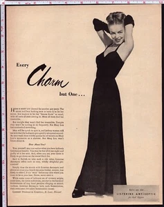 Sexy mujer LISTERINE 1946 antiséptico enjuague bucal dental higiene bucal - Imagen 1 de 1