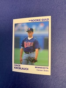 1991 Star The Rookie Guild White Promo #13 Chuck Knoblauch RC Twins /5000