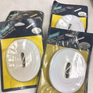 4 pkgs NOS New CAMCO 1” x 25’ (100') White RV Vinyl Insert For Trim Molding USA - Picture 1 of 4