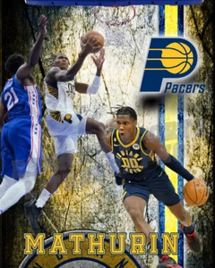 Indiana Pacers Lithographie Druck von Bennedict Mathurin 2023 - Bild 1 von 1