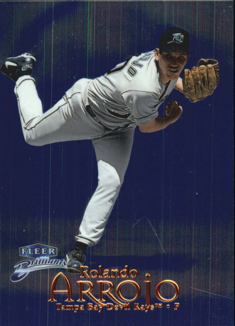 1999 (DEVIL RAYS) Fleer Brilliants Blue #45 Rolando Arrojo
