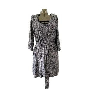 Mujer Talla LG Doble Conjunto Vestido y Bata De Colección Rosa y Negro Floral Femenino Romántico - Imagen 1 de 9