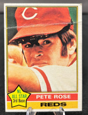 1976 Topps Baseball Card Pete Rose #240 BV $50 SL