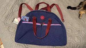 Kipling Eugina Travel Bag Mod Navy Large Duffle Bag - Picture 1 of 3