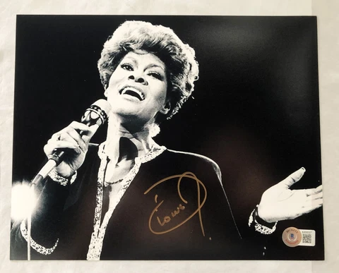 Dionne Warwick Signed 8x10 Photo Beckett BAS 1 COA Cover