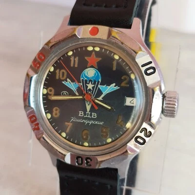 Reloj de pulsera vintage para hombre WOSTOK Amphibian Commander.  Foto 1 de 4