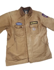 Carhartt C04BRN Duck Ranch Chore Coat Blanket Lined Size XL Jacket NRA Patch - Picture 1 of 21