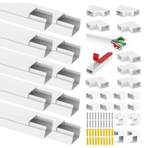 Gaine de câble auto-adhésive, gaine de câble, organisateur de câble, 10 pièces X 0,4 M2684 - Photo 1/6