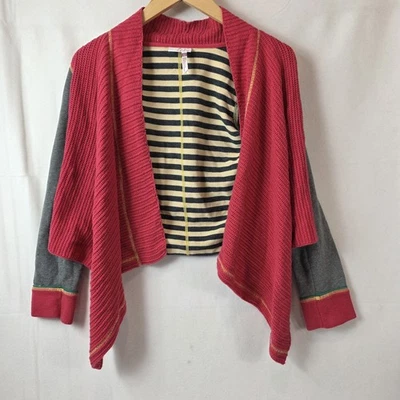 Matilda Jane 435 Make Believe Sleigh All Day Sweater Girls Size 12 Open Cardigan - Image 1 of 4