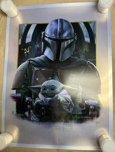 Juan Carlos Ruiz Burgos "Clan of Two" Foil 8/10 Print Star Wars Mandalorian - Picture 1 of 4