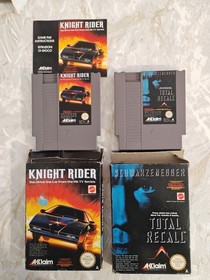Lotto 2 Giochi NES - Knight Rider + Total Recall - Originali - Versione...
