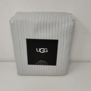 UGG Shower Curtain Devon Sky Gray 54" x 78" Striped Fabric New in Package - Picture 1 of 7