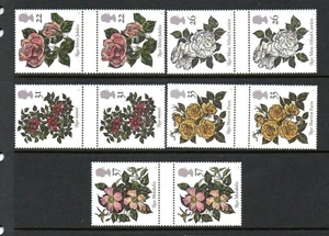 GB MNH 1991 SG1568-1572 NEUNTER WELTKONGRESS DER ROSENRINNENPAARE - Bild 1 von 1