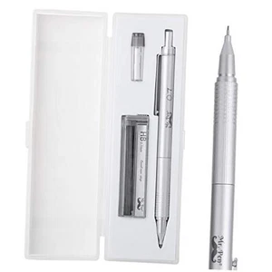 - Lápiz mecánico de 0,7 mm con estuche, lápices de dibujo de metal - Imagen 1 de 7