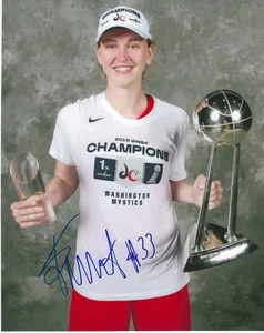 EMMA MEESSEMAN Signed 8 x 10 Basketball WNBA Photo NEW YORK LIBERTY Free Ship - Picture 1 of 1