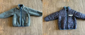 Patagonia Reversibile Tribbles Giacca Bambino Ragazzo Sherpa Puffer Coat - Foto 1 di 17