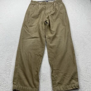 Polo Ralph Lauren Corduroy Pleated Beige Jumbo Cords Andrew Pant Vtg Men’s 32x30 - Picture 1 of 9