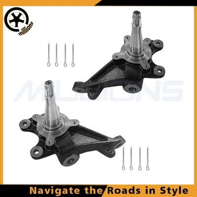 Par de eixos dianteiros de queda de 2" para 1984 1985-95 Toyota Pickup 2WD 2.4L 3.0L - Imagem 1 de 4