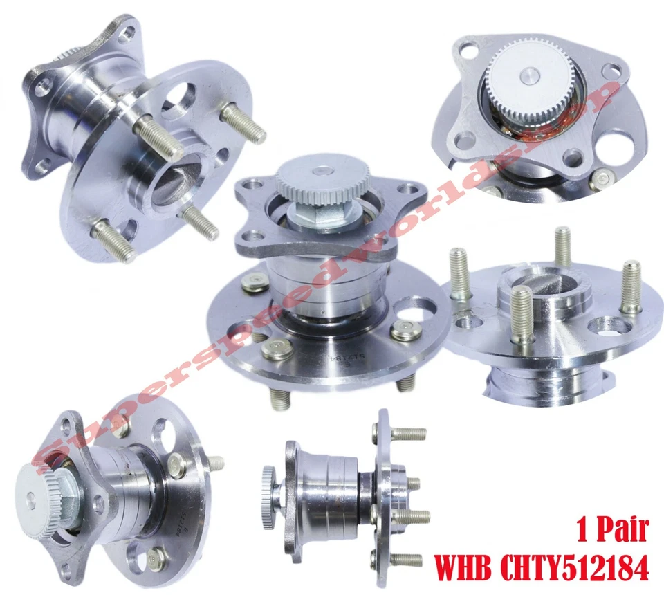 PAIR REAR Wheel Hub Bearing 98-02 Toyota Corolla LE/CE Sedan 1.8 1794 FWD512184 - Image 1 of 4