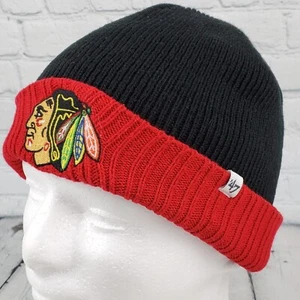 Chicago Blackhawks Toddler '47 Brand NHL Knit Winter Hat Cap Beanie - Picture 1 of 9