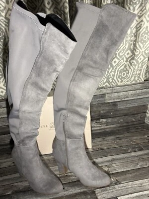 Chinese Laundry Mujer Cañones, Botas Negras Sobre la Rodilla, Talla 6.5 Foto 1 de 4