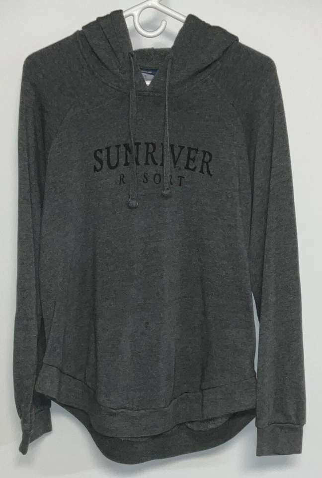 Sunriver Resort Pullover Hoodie Women’s Extra Large Gray.   10102B - Imagem 1 de 3