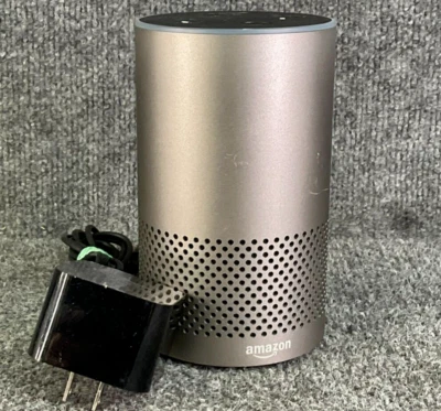 Amazon Echo 2nd Gen 🎙️ Alexa Smart Speaker + Power Adapter – Tested - Image 1 of 4