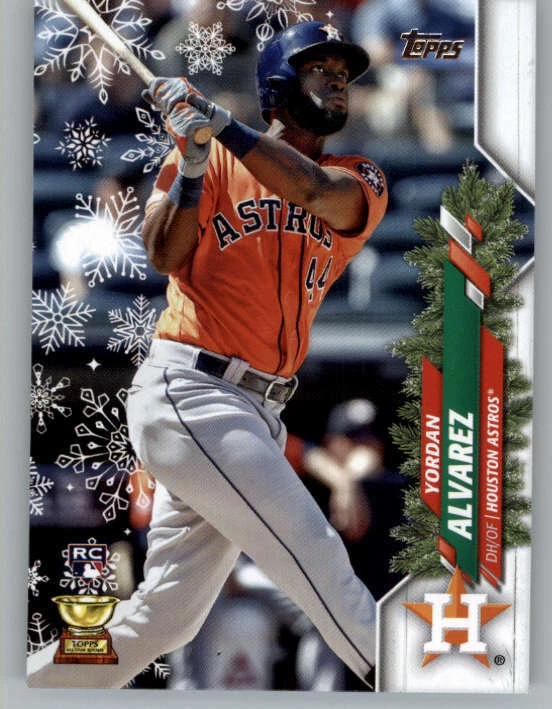 2020 Topps Walmart Holiday #HW105 Yordan Alvarez RC (ref 150383) - Image 1 of 2