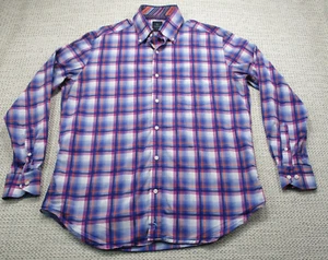 TAILORBYRD Shirt Mens Large Plaid Long Sleeve Button Up Dress Business Casual - Picture 1 of 14