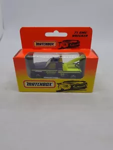 Vintage Matchbox Superfast GMC Wrecker Dark Purple #71 Parkhill Towing Rare New - Picture 1 of 7