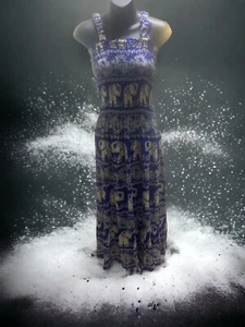 Unbranded imported elephant midi ,sheared bodice, batik,free size,fitted strapse - Picture 1 of 1