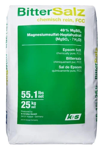 Epsom Salz, Bittersalz Magnesiumsulfat 25kg, MgSO4 Food Grade epsom salt - Bild 1 von 1