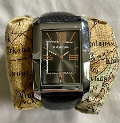 Reloj Kenneth Cole New York Cuero Oro Rosa Número 10031339 Necesita Batería Foto 1 de 4