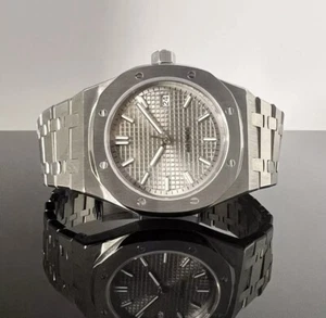 Custom 41mm Grey Dial “RO” Style Mod Watch Glassback w/ NH35 Automatic Movement - Picture 1 of 4