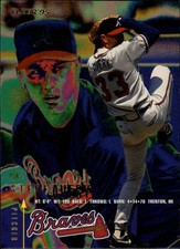 1995 Fleer Atlanta Braves Baseball Card #299 Steve Avery