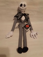 Tim Burton's, the Nightmare Before Christmas , Jack Skellington , plush doll .