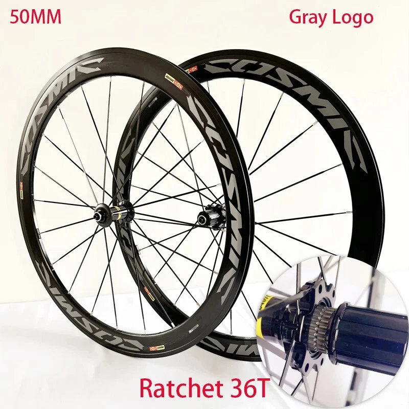700C Road Bicycle Wheelset Clincher 120 Loudness 36T Ratchet Hub V/C/Rim Brakes - Image 1 of 4