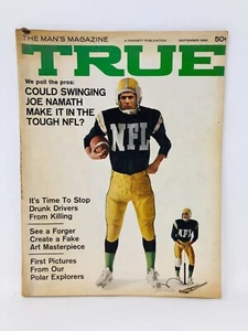 1968 September True The Man's Magazine, Football, Joe Namath, New York Jets - Picture 1 of 2