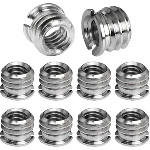 Adaptador de tornillo convertible de 1/4" hembra a 3/8" macho adaptador de tornillo para cabeza de bola de trípode - Imagen 1 de 9