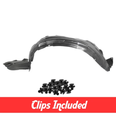 Front Driver Side Fender Liner w/ Clips For 1997-2001 Toyota Camry TO1248102 Foto 1 de 4