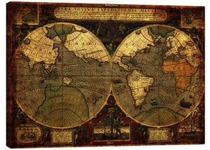 Leinwandbild Welt 1595 - Michaels Antike Weltkarten - Bild 1 von 7