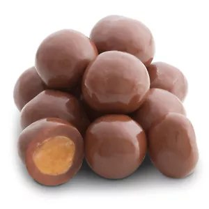Pure Milk Chocolate Caramel Balls 4 Pound Bulk Candy FREE SHIP 48 STATES - Picture 1 of 5