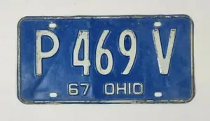 Ohio Kennzeichen P 469 V von 1967 - Bild 1 von 2