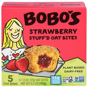 Bobo's Oat Bars Bites Stuffed Strawberry 5 Pieces 6.5 oz (Pack of 6) - Picture 1 of 2