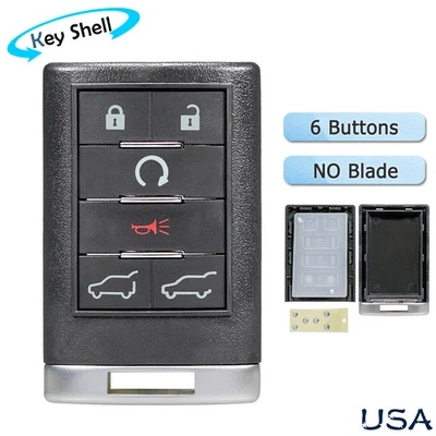 Repuesto de carcasa remota llavero para Cadillac Escalade ESV EXT 2007-2014 Foto 1 de 4