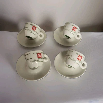 Illy  Décaféiné art collection ,4 tasses  café/expresso   ,en Porcelaine   - Photo 1/4